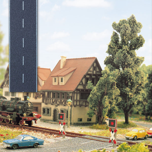 Busch 7081 Z Scale Self-Adhesive Asphalt Road, 1 m