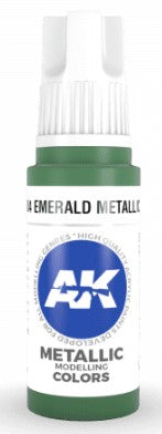Black Forest® Hobby Supply Co AK Interactive 11204 Emerald Metallic Green 3G Acrylic Paint 17ml Bottle — Glues, Paints,