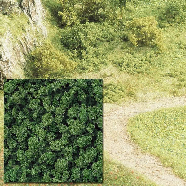 Black Forest® Hobby Supply Co Busch 7362 A Scale Foam Flock Ground Cover -- Medium Green 16-15/16oz 500ml — All Scale
