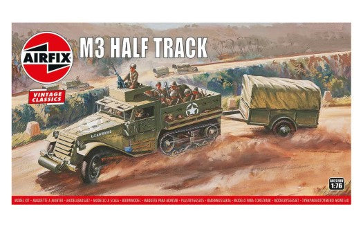 Airfix 2318 1/76 White M3A1 Halftrack Personnel Carrier w/Trailer