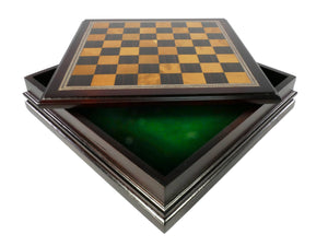 Little Shop of Magic Chess Set - Metal Staunton Chessmen in Wood Chest — Board Game
