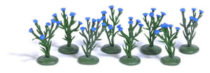 Black Forest® Hobby Supply Co Busch 1247 HO Scale Cornflowers - Assembled -- pkg(8) — HO Scale Scenery > Busch