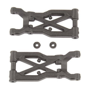 Assoicated 92298 RC10B74.1 Factory Rear Suspension Arms Carbon Fiber