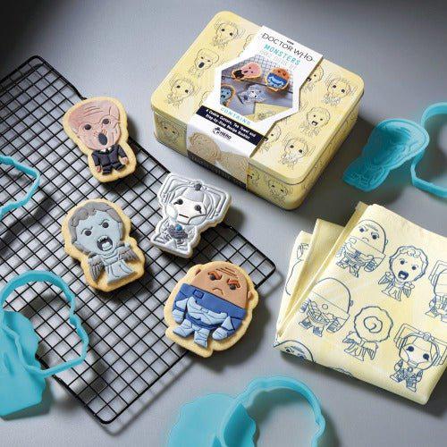 ToyShnip Eaglemoss Doctor Who Monsters Cookie Cutter & Tea Towel Tin — Action Figure
