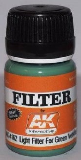 Black Forest® Hobby Supply Co AK Interactive 4162 Light Green Filter for Vehicles Enamel Paint 35ml Bottle — Glues, Paints,