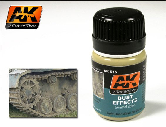 Black Forest® Hobby Supply Co AK Interactive 15 Dust Effects Enamel Paint 35ml Bottle — Glues, Paints, Tools > AK Interactive