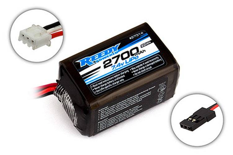 Team Associated 27314 Reedy LiPo Pro RX 2700mAh 2S 7.4V Hump Battery