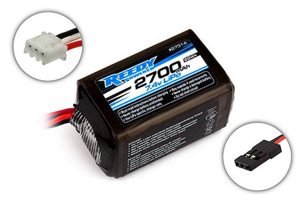 Team Associated 27314 Reedy LiPo Pro RX 2700mAh 2S 7.4V Hump Battery