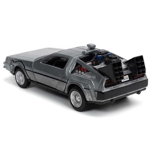 Jada Back to the Future die-cast 1:32 scale "Hollywood Rides" DeLorean Time Machine — Die-cast Model Cars