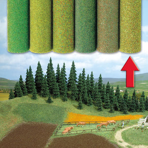 Black Forest® Hobby Supply Co Busch 7226 A Scale Large Grass Mat - 39-3/8 x 31-1/2" 100 x 80cm -- 4-Color Mix — All Scale