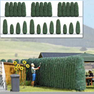 Black Forest® Hobby Supply Co Busch 1270 HO Scale Trees of Life Shrubs - Assembled — HO Scale Scenery > Busch