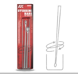 Black Forest® Hobby Supply Co AK Interactive 8207 Stainless Steel Stirring Bars for Modeling (2) — Glues, Paints, Tools > AK
