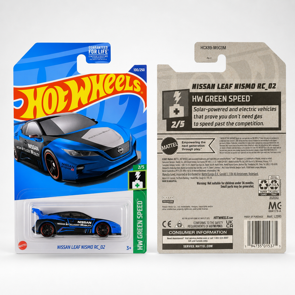 Hot Wheels Nissan Leaf Nismo RC_02 | Green Speed Series 2/5 - 100/250
