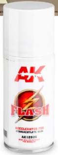 Black Forest® Hobby Supply Co AK Interactive 12026 Flash Accelerator for Cyanoacrylate Glue 150ml Spray — Glues, Paints,