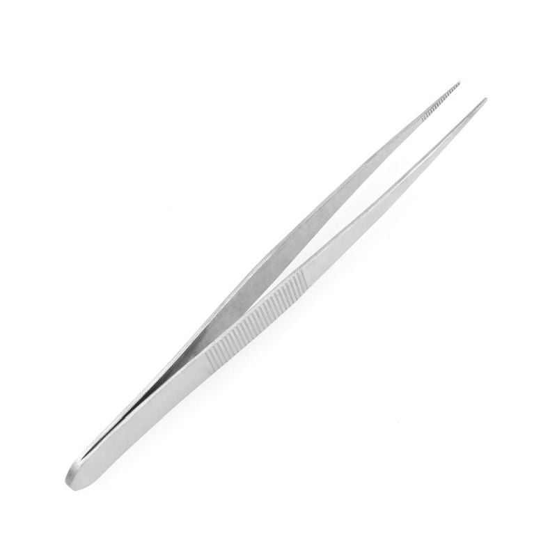 Enkay 4 1/2" Straight Tweezers, Stainless Steel