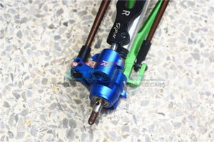 GPM ALUMINUM FRONT REAR KNUCKLE ARMS REVO SUMMIT T-MAXX SLAYER PRO 4X4 BLUE