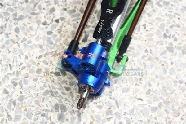 GPM ALUMINUM FRONT REAR KNUCKLE ARMS REVO SUMMIT T-MAXX SLAYER PRO 4X4 BLUE
