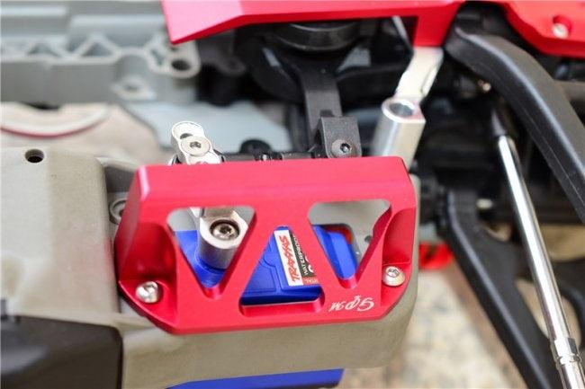 GPM ALUMINUM SERVO PROTECTOR Blue Traxxas E-Revo