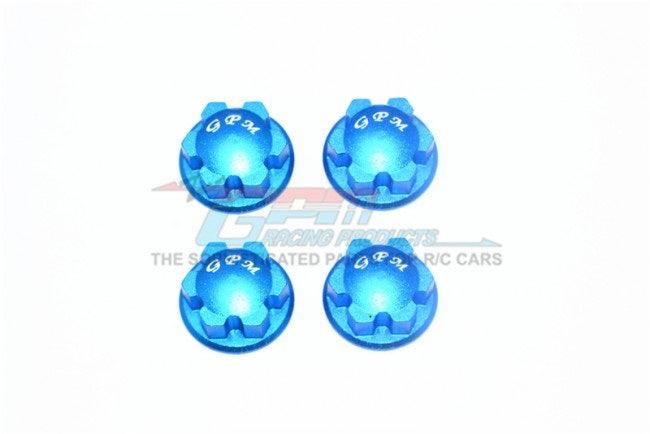 GPM ER2005-BLUE ALUMINUM WHEEL LOCK TRAXXAS E-REVO / X-MAXX