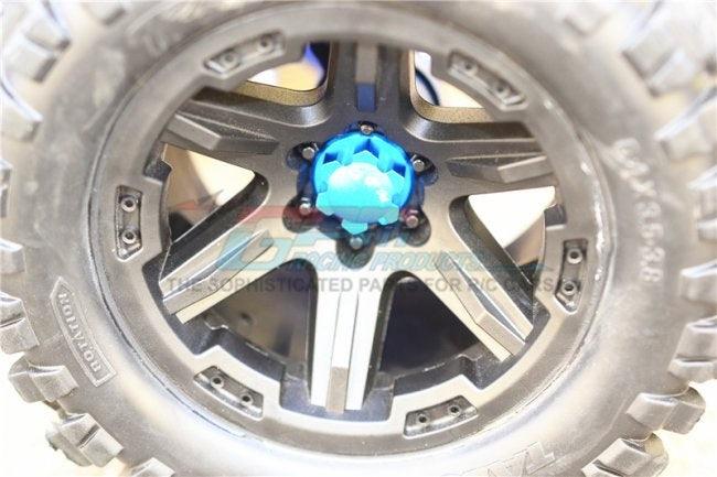 GPM ER2005-BLUE ALUMINUM WHEEL LOCK TRAXXAS E-REVO / X-MAXX