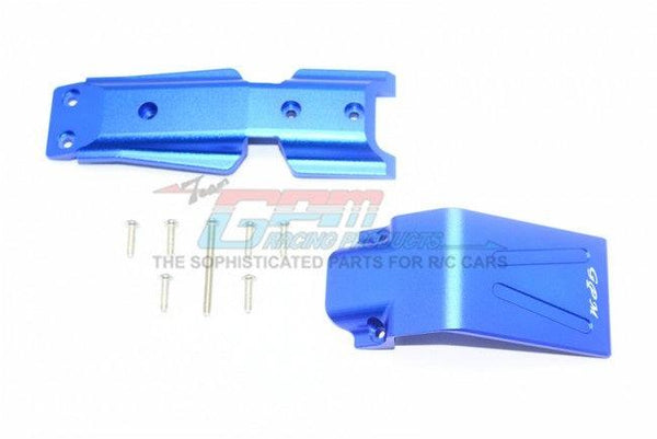 GPM ER2331F-BLUE ALUMINUM FRONT SKID PLATE TRAXXAS E-REVO