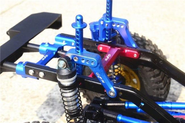 GPM ES030-GUNSILVER ALUMINUM REAR SHOCK MOUNT ASSOCIATED ENDURO