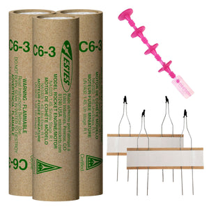 Estes Rockets - C6-3 Model Rocket Engines (3pk)