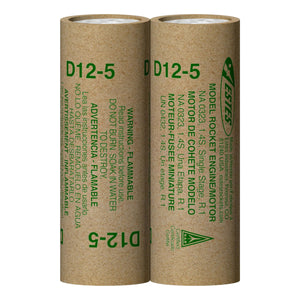 Estes Rockets - D12-5 Model Rocket Engines (2pk)