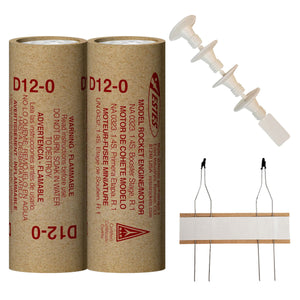 Estes Rockets - D12-0 Model Rocket Engines, (2pk)