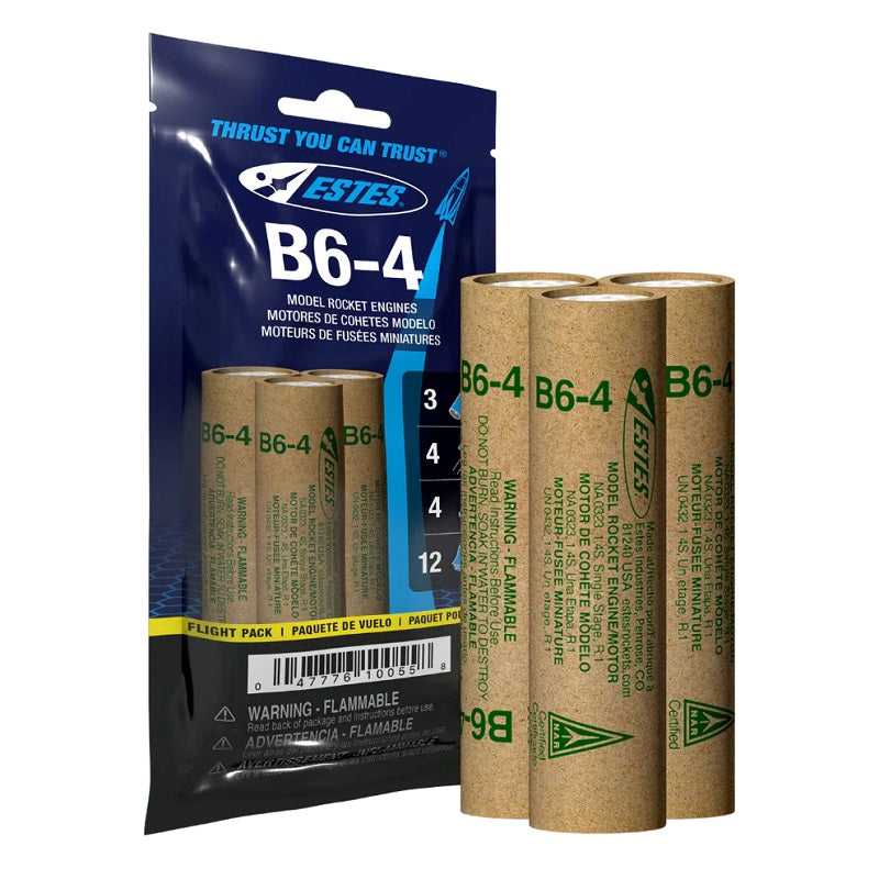 ESTES B6-4 Engine Flight Pack - Echo Six Hobbies