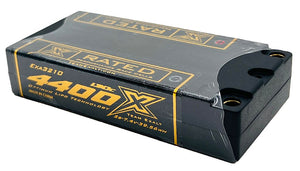 Exalt 2S/7.4V-4400MAH-120C LCG Drift Shorty w/5mm Bullets, X-Rated