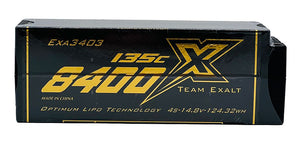 Exalt 4S 14.8V 8400MAH 135C Stick w/5mm Bullets, X-Rated LiPo