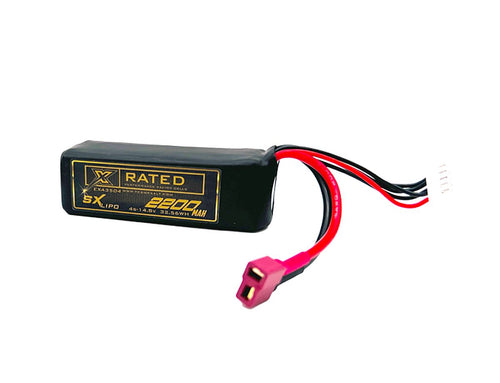 Exalt 4S 14.8V 2200MAH Starter Box w/Deans Connector, X-Rated