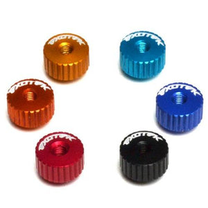Exotek Racing EXO1191OR Alloy Twist Nuts For M3 Thread Orange