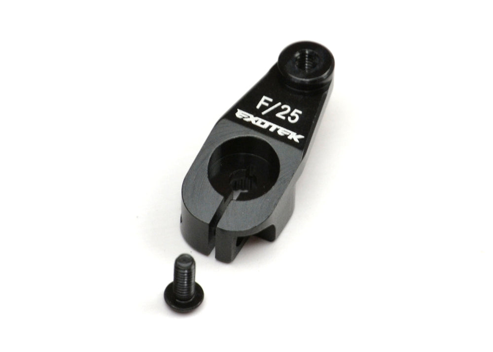 Exotek Racing AE Heavy Duty Servo Horn,Black 7075 Futaba/25 spline