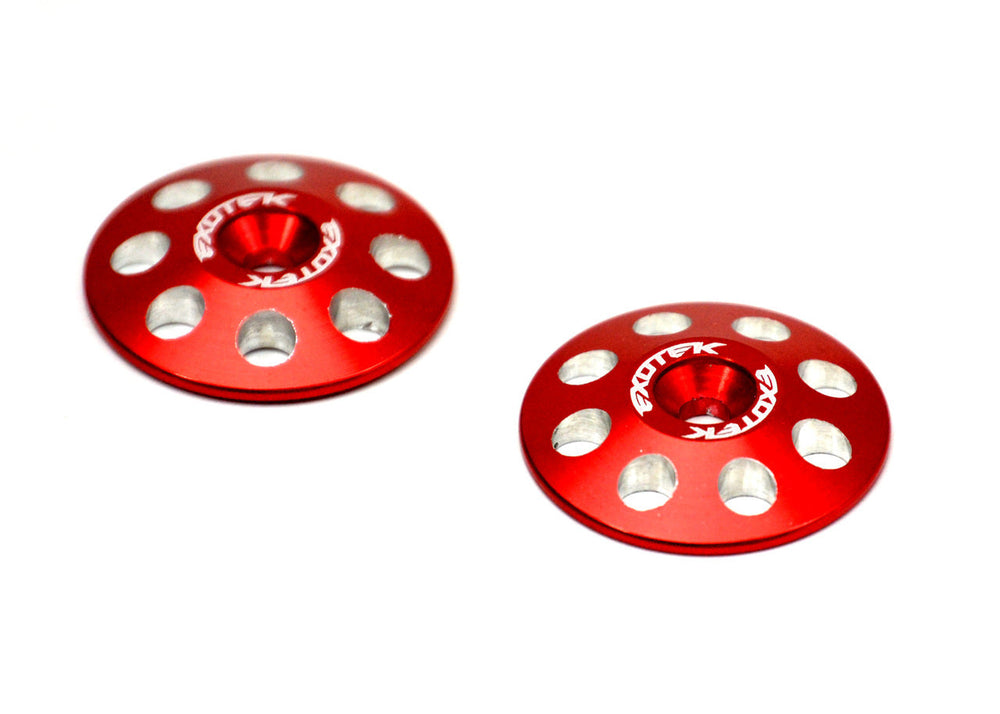 Exotek 1/8 Buggy XL Wing Buttons 22mm (2) Red