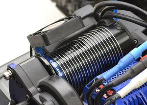 Exotek Racing 1914BLU Exo Fan Mount V2 Clamp On Set For 1/8 Truck And Buggies