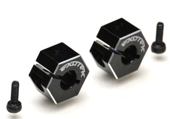 Exotek 1989 Drag Rear Clamping 8mm Hex (Black) (2) TLR 22