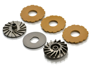 Exotek 2058 Slipper Set 3 Pad Finned Slipper Set Losi 22S Drag / MK3