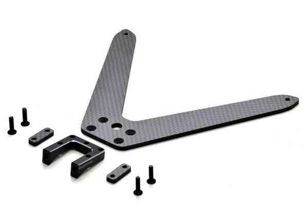 Exotek 2066 Losi 22S Pro Rear Body Mount Set Alloy and Carbon Fiber