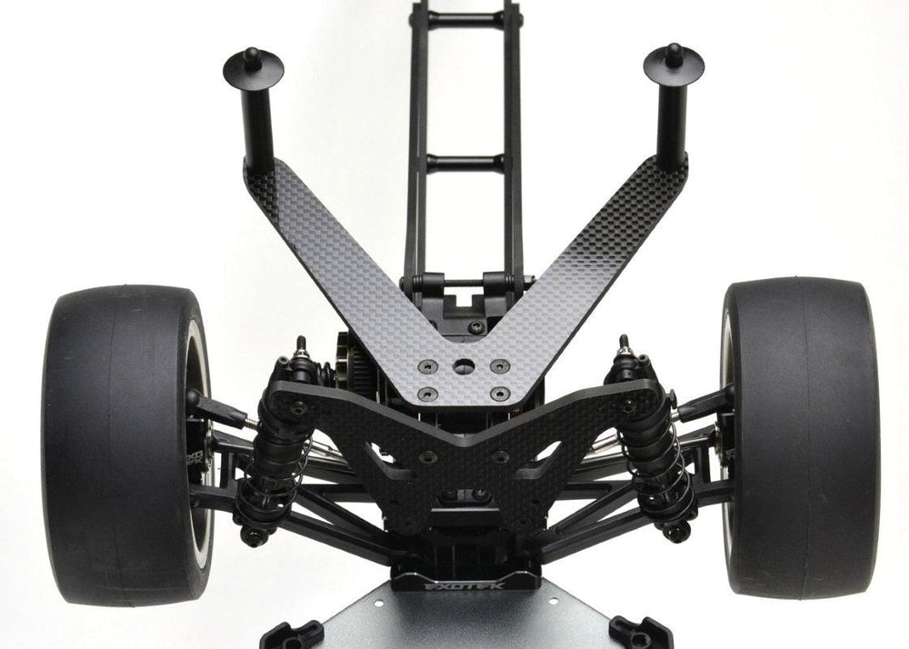 Exotek 2066 Losi 22S Pro Rear Body Mount Set Alloy and Carbon Fiber