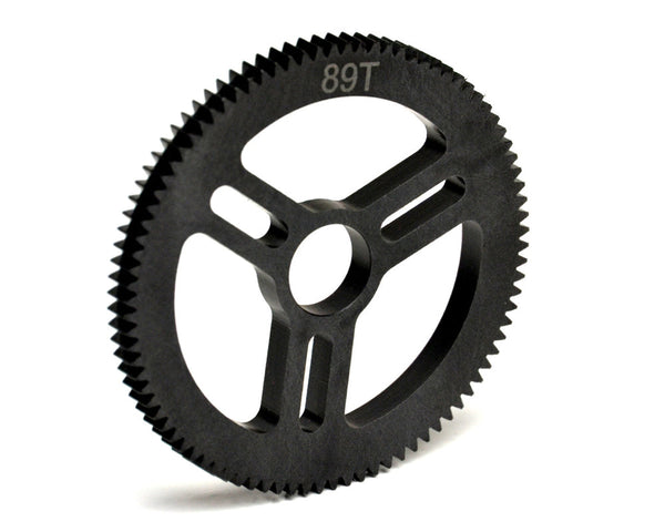 Exotek 2074 Flite Spur Gear, 48 Pitch 89 Tooth, Machined Delrin, for EXO Spur Gear Hubs