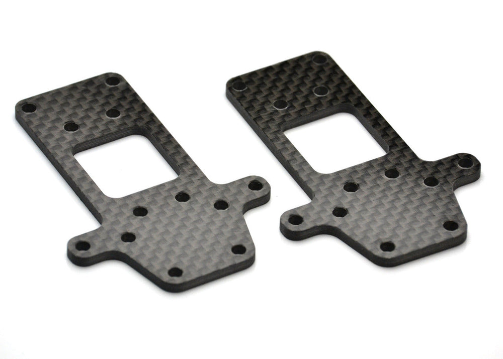 Exotek 2095 Associated B6 Gearbox Riser, 2.5mm Carbon Fiber Spacers (2 pcs)