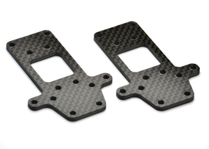 Exotek 2095 Associated B6 Gearbox Riser, 2.5mm Carbon Fiber Spacers (2 pcs)