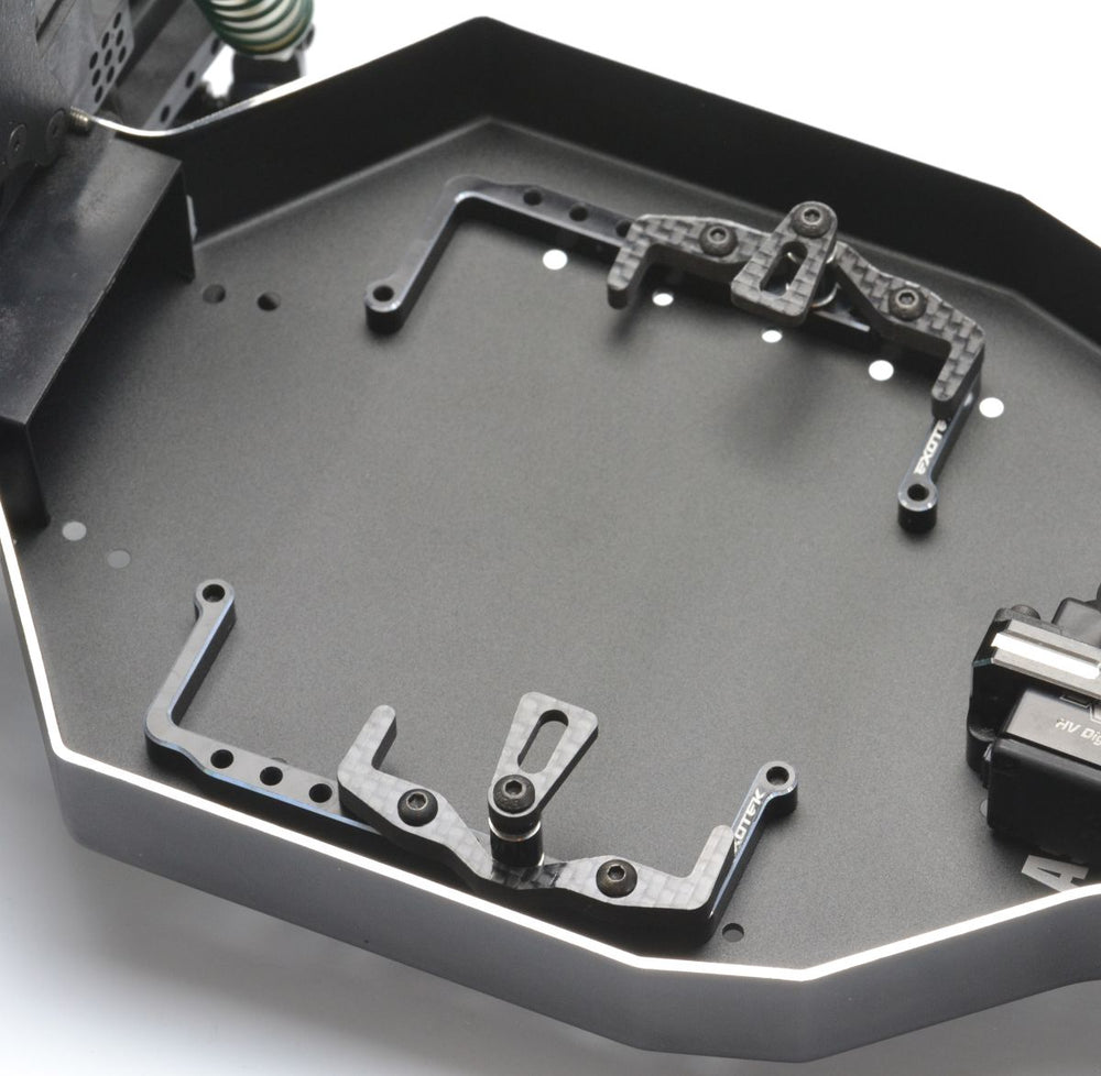 Exotek Racing RC10 Shorty Pack Tray and Cups, 7075 and Carbon Fiber