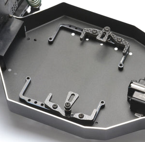 Exotek Racing RC10 Shorty Pack Tray and Cups, 7075 and Carbon Fiber