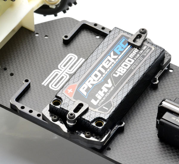 Exotek Racing RC10 Shorty Pack Tray and Cups, 7075 and Carbon Fiber