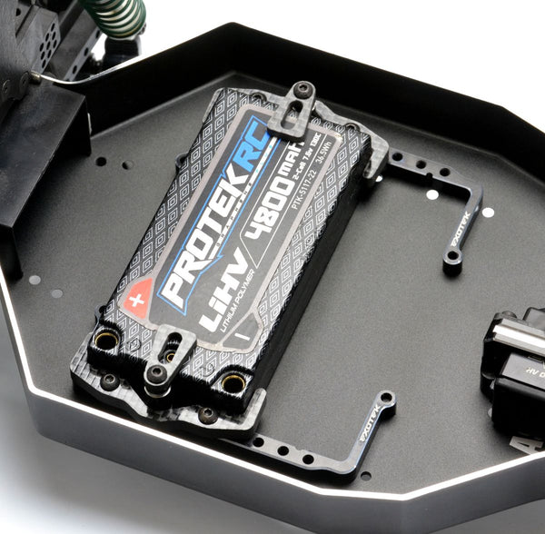 Exotek Racing RC10 Shorty Pack Tray and Cups, 7075 and Carbon Fiber