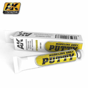 Black Forest® Hobby Supply Co AK Interactive 104 Grey Acrylic Modeling Standard Putty 20ml Tube — Glues, Paints, Tools > AK