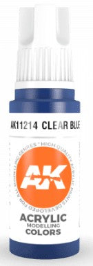 Black Forest® Hobby Supply Co AK Interactive 11214 Clear Blue 3G Acrylic Paint 17ml Bottle — Glues, Paints, Tools > AK